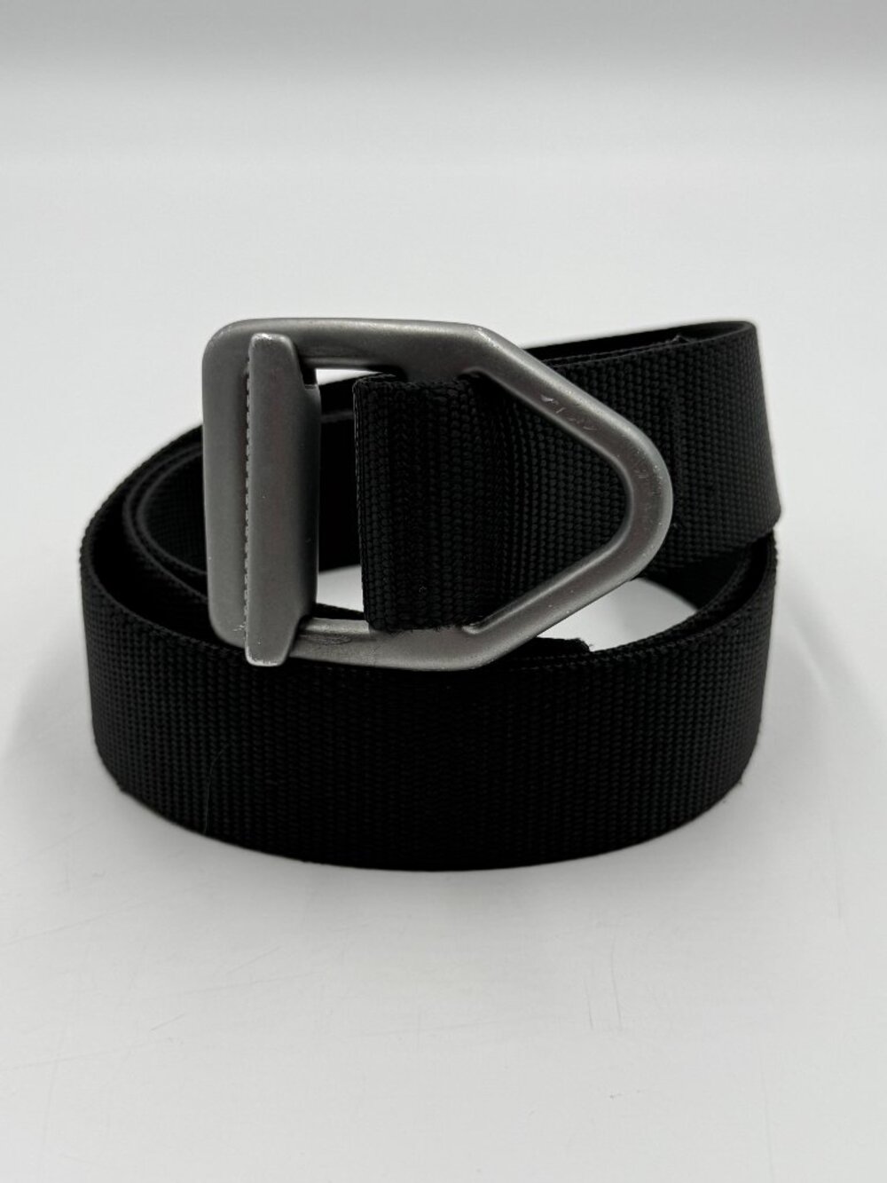 Bison Web Canvas Belt Military Tactical Black Fits up to 44" Adjustable Made USA
